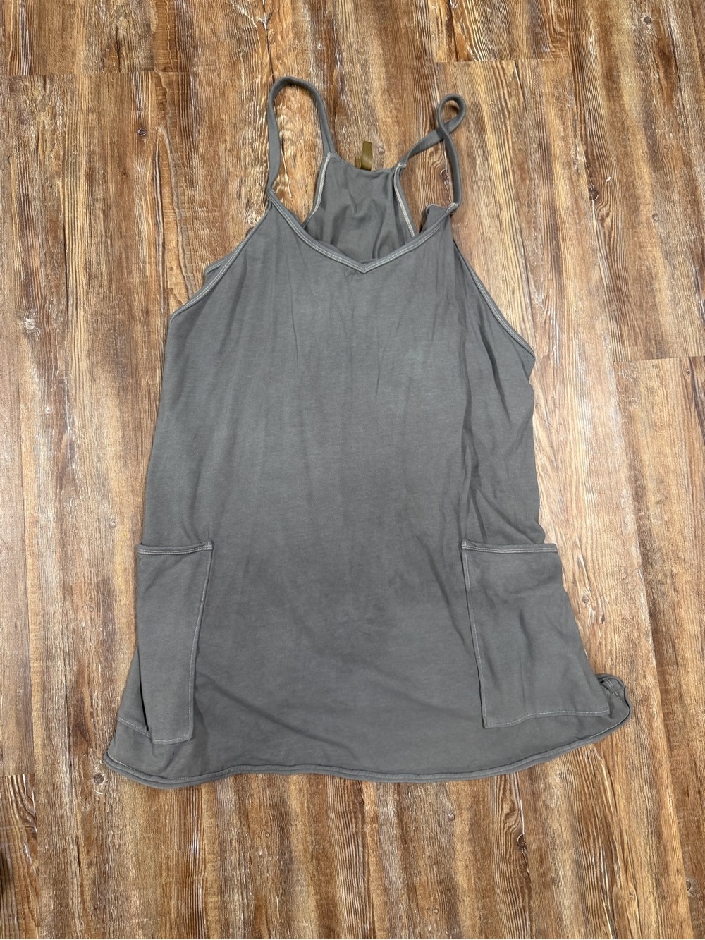 Free People Movement gray dress with built in shorts and pockets in a L